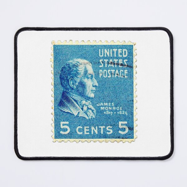 Item preview, Vintage Blue James Monroe USA Postage Stamp designed and sold by red-amber65.