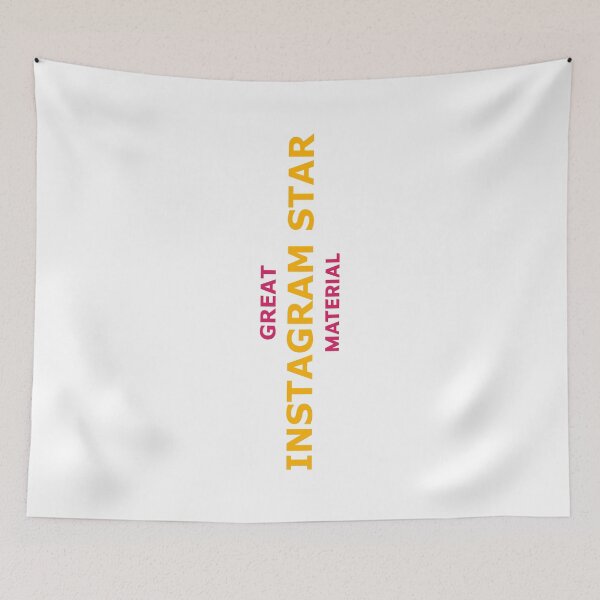 Item preview, Great Instagram Star Material – Bold Influencer Vibes Typography designed and sold by RedCircleArt.