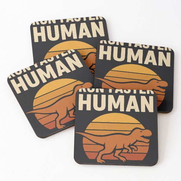 Item preview, Run Faster Human – Funny Bird Chasing Human Animal Humor Cartoon Design designed and sold by johnExpress02.