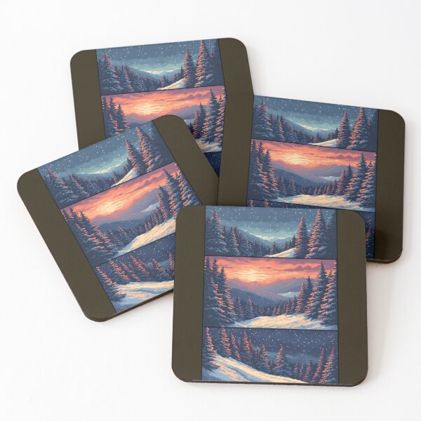 Item preview, Pixel art: Winter landscape through the ages designed and sold by Mianku | Für das Leben.