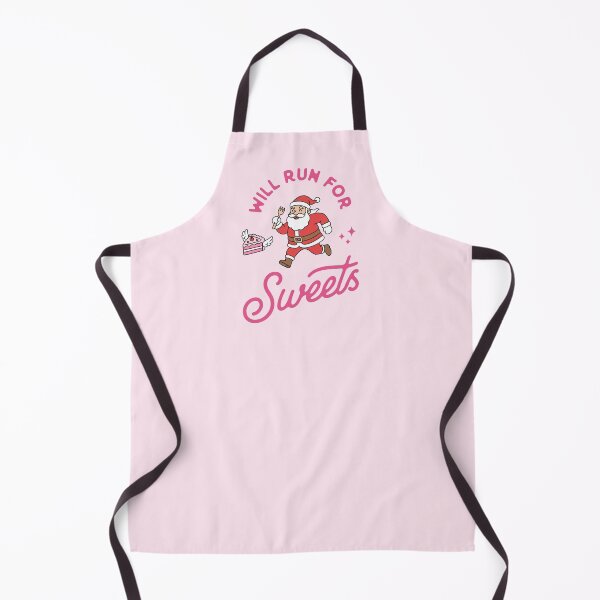Item preview, Will Run for Sweets - Funny Santa Running and Christmas Cake Lover Design designed and sold by Brogress Project.