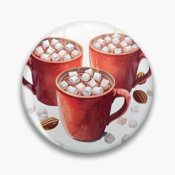 Item preview, Winter Warmth – Hot Cocoa with Marshmallows Illustration designed and sold by catcurio.