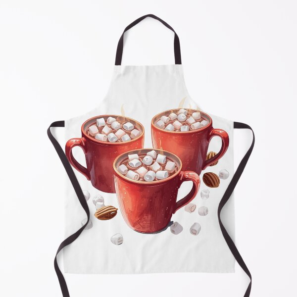 Item preview, Winter Warmth – Hot Cocoa with Marshmallows Illustration designed and sold by catcurio.