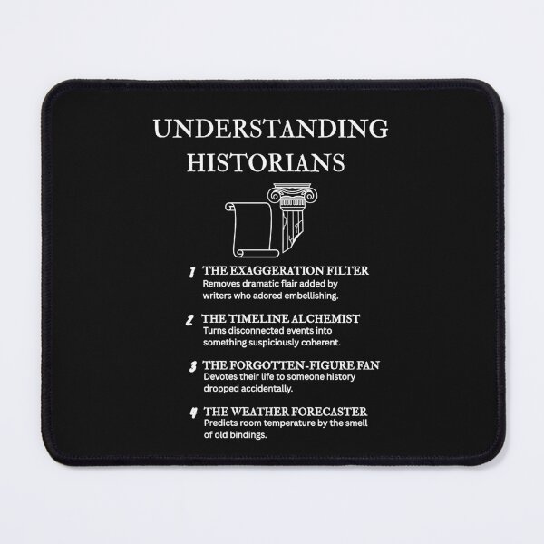 Item preview, History Lover Humor Graphic Tee - Black designed and sold by PsyFlow35.