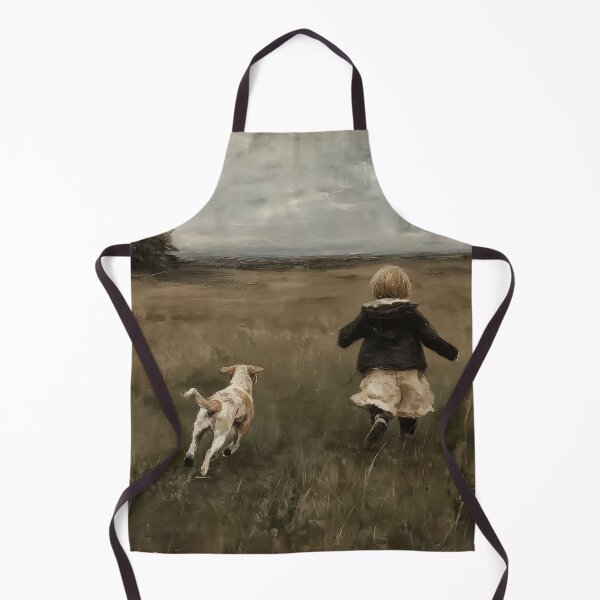 Item preview, Child Running with Dog in Field designed and sold by lautir.
