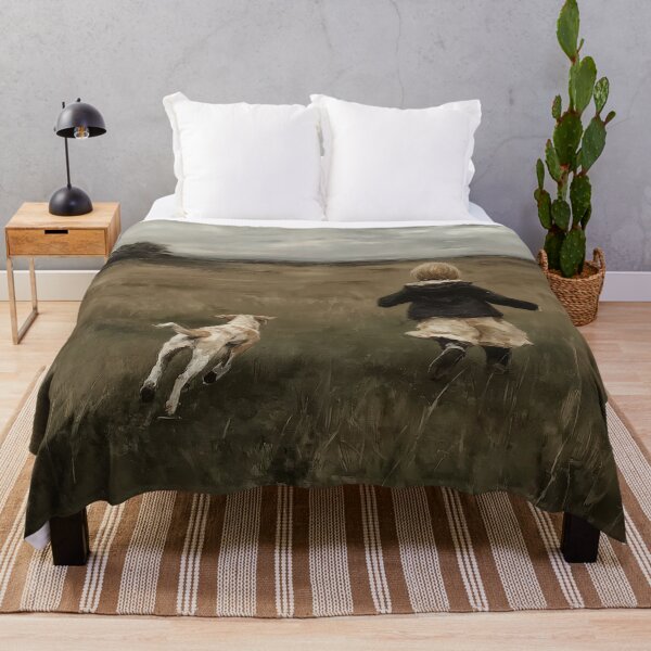 Item preview, Child Running with Dog in Field designed and sold by lautir.