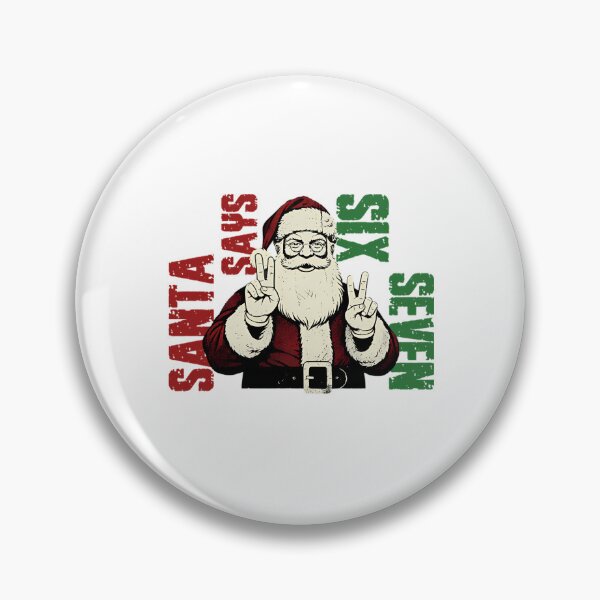 Item preview, Retro Santa Says Holiday Happy Claus Six Seven Bruh Santa designed and sold by ChadnoSmith.