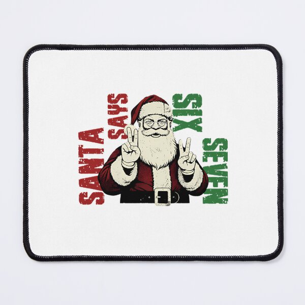 Item preview, Retro Santa Says Holiday Happy Claus Six Seven Bruh Santa designed and sold by ChadnoSmith.