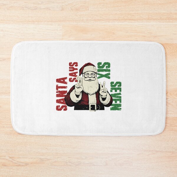Item preview, Retro Santa Says Holiday Happy Claus Six Seven Bruh Santa designed and sold by ChadnoSmith.