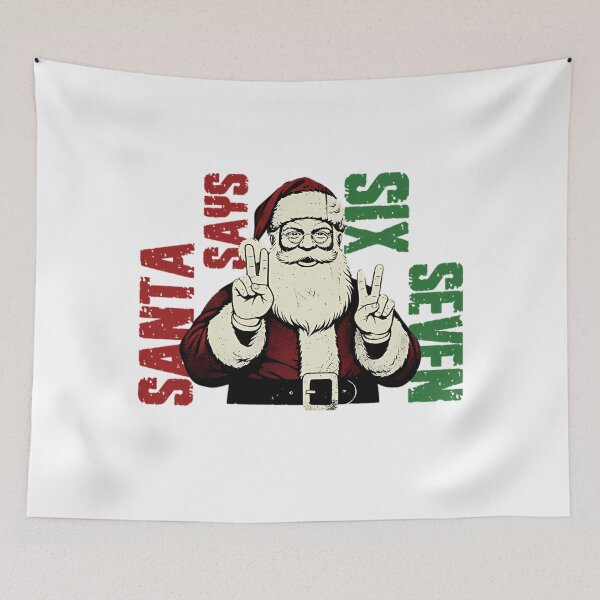 Item preview, Retro Santa Says Holiday Happy Claus Six Seven Bruh Santa designed and sold by ChadnoSmith.