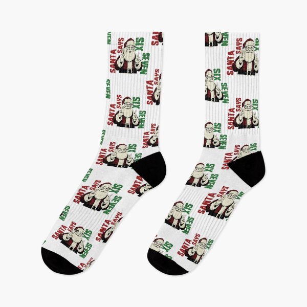 Item preview, Retro Santa Says Holiday Happy Claus Six Seven Bruh Santa designed and sold by ChadnoSmith.