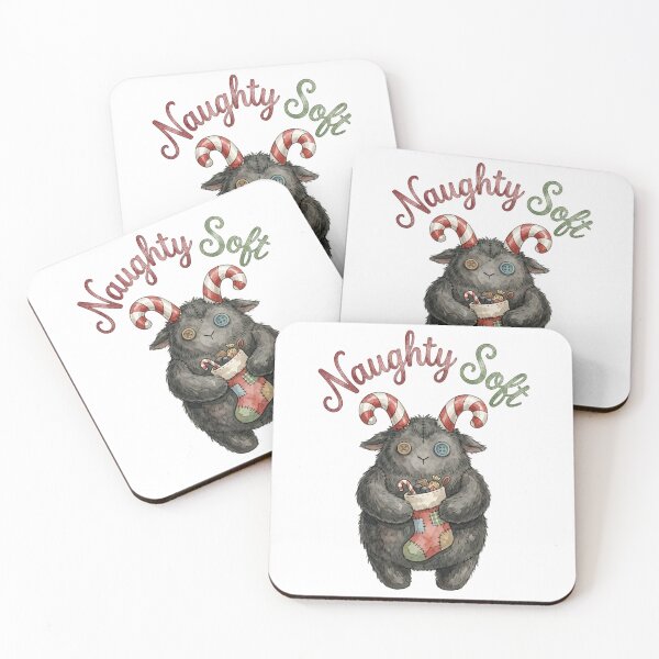 Item preview, Button-Bat Krampus - Cute Patchwork Christmas designed and sold by bapupa.