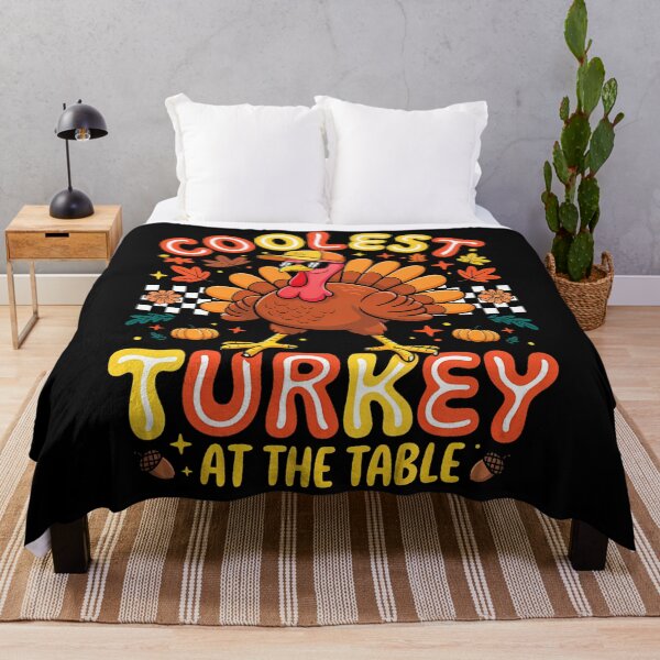 Item preview, Turkey Thankful At Vintage Happy Day Table Coolest Turkey designed and sold by GeoroSturgis.