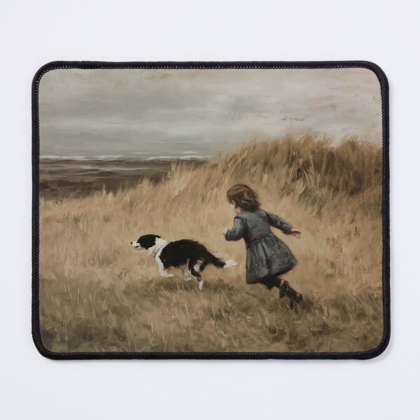 Item preview, Child and Dog in a Meadow designed and sold by lautir.