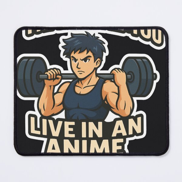 Item preview, Train Like You Live in an Anime – Otaku Fitness Workout Motivational Design designed and sold by johnExpress02.