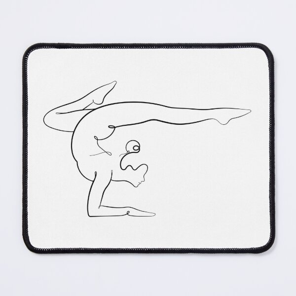 Item preview, Aesthetic Scorpion Pose – Vrschikasana – One Line Drawing designed and sold by altandesign.