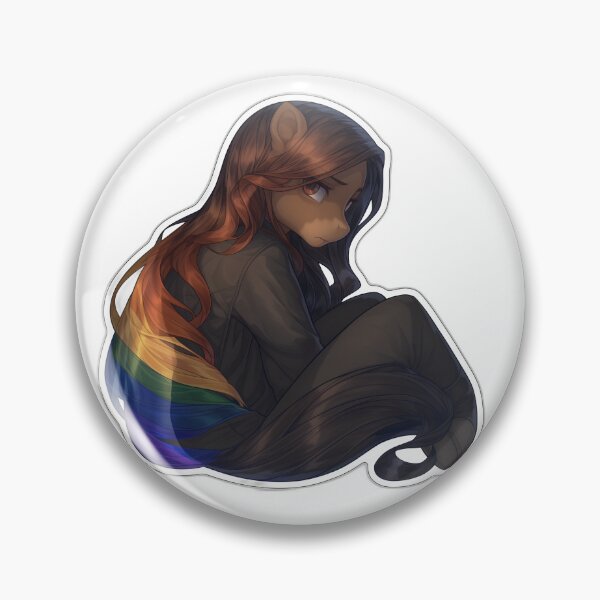 Artikelvorschau, Trauriges Regenbogenmähnen-Pony-Mädchen entworfen und verkauft von DigitalArtKiosk.
