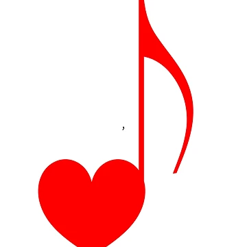 Artwork thumbnail, Heart Music Note by RubyCollection