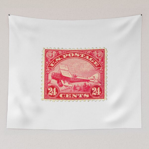 Item preview, Vintage US Airmail Red Issue Postage Stamp designed and sold by red-amber65.