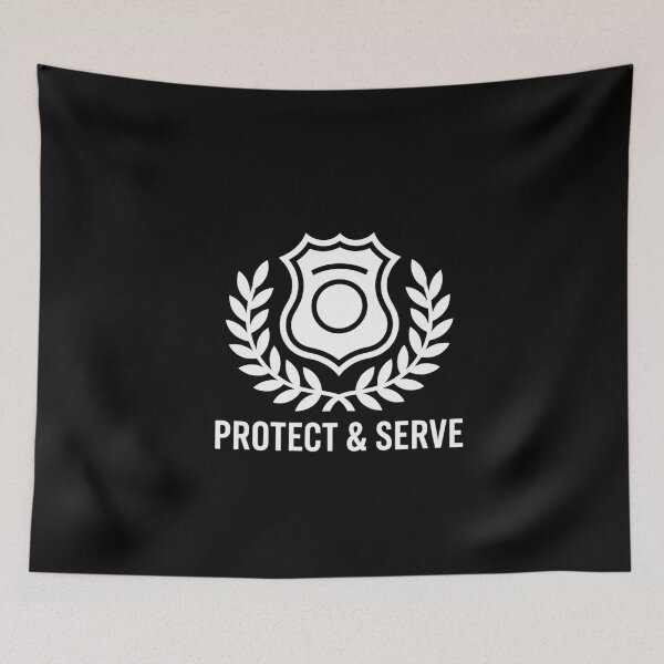 Item preview, Police Officer Proud Badge Service Protection Tee designed and sold by Reichcorp.