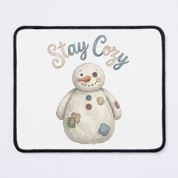 Item preview, Button-Nose Snowman - Cute Patchwork Christmas designed and sold by bapupa.