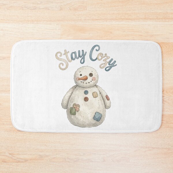Item preview, Button-Nose Snowman - Cute Patchwork Christmas designed and sold by bapupa.