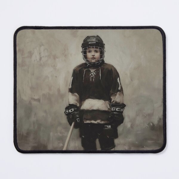Item preview, Young Hockey Player Portrait designed and sold by lautir.