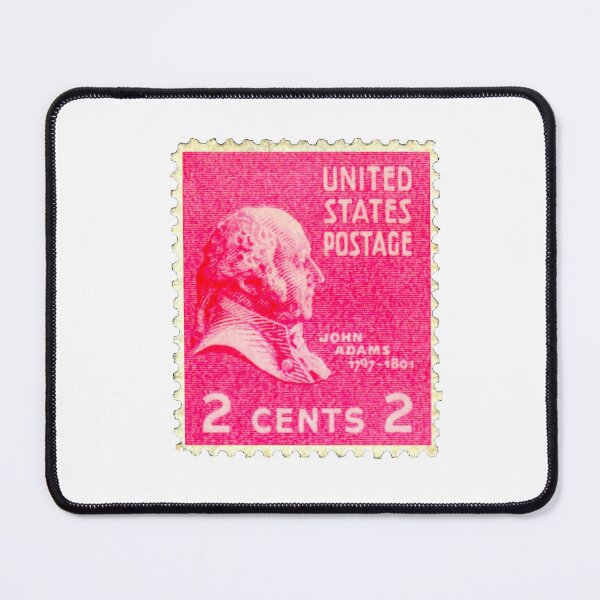 Item preview, Vintage Pink John Adams USA Postage Stamp designed and sold by red-amber65.