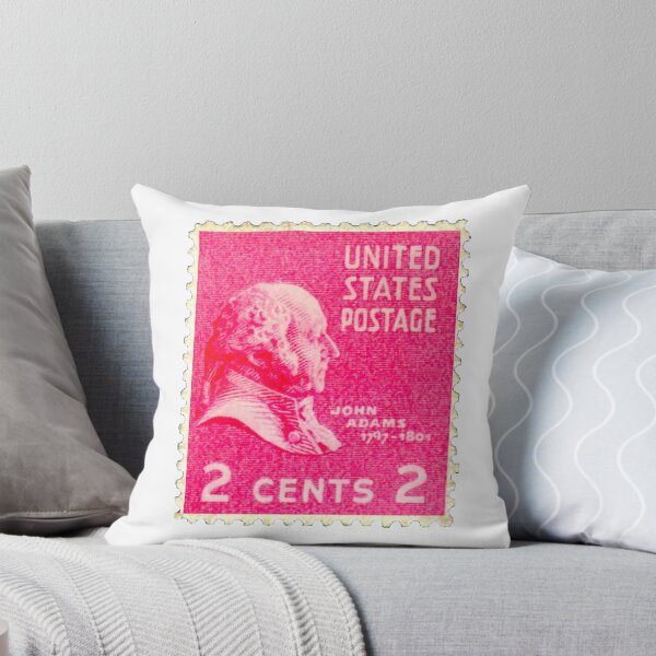 Artikelvorschau, Vintage Pink John Adams USA Briefmarke entworfen und verkauft von red-amber65.