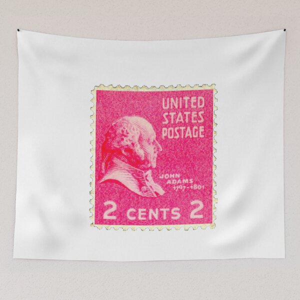Item preview, Vintage Pink John Adams USA Postage Stamp designed and sold by red-amber65.