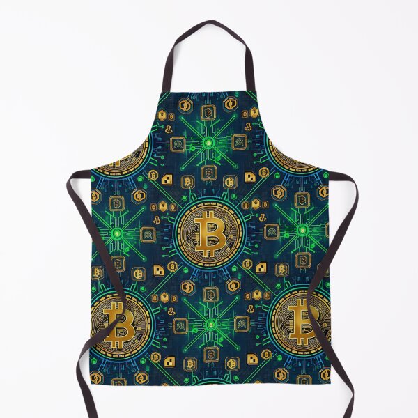 Item preview, Bitcoin Cryptocurrency - Striking It Rich - Gold Pattern Design designed and sold by EclecticArts.