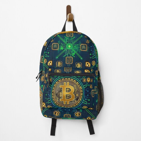 Item preview, Bitcoin Cryptocurrency - Striking It Rich - Gold Pattern Design designed and sold by EclecticArts.