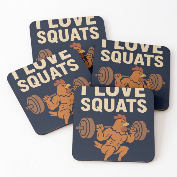 Item preview, I Love Squats – Fitness Workout Gym Motivation Funny Gym Lover Design designed and sold by johnExpress02.