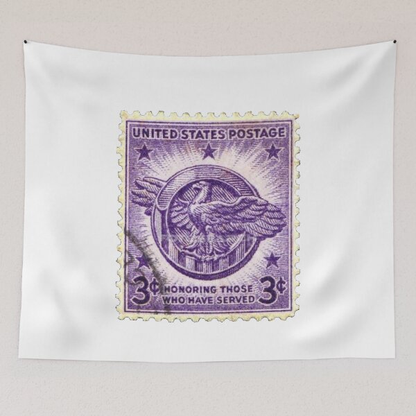 Item preview, Vintage Purple Eagle USA Postage Stamp designed and sold by red-amber65.