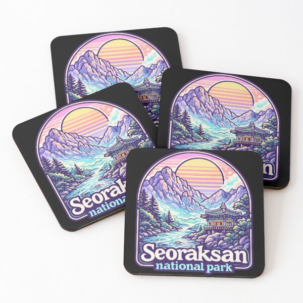 Item preview, Seoraksan National Park South Korea Pastel Travel designed and sold by TomFrontierArt.