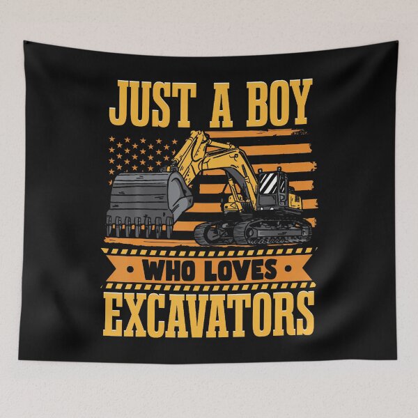 Item preview, Just A Boy Who Loves Excavators designed and sold by KatheWanda.