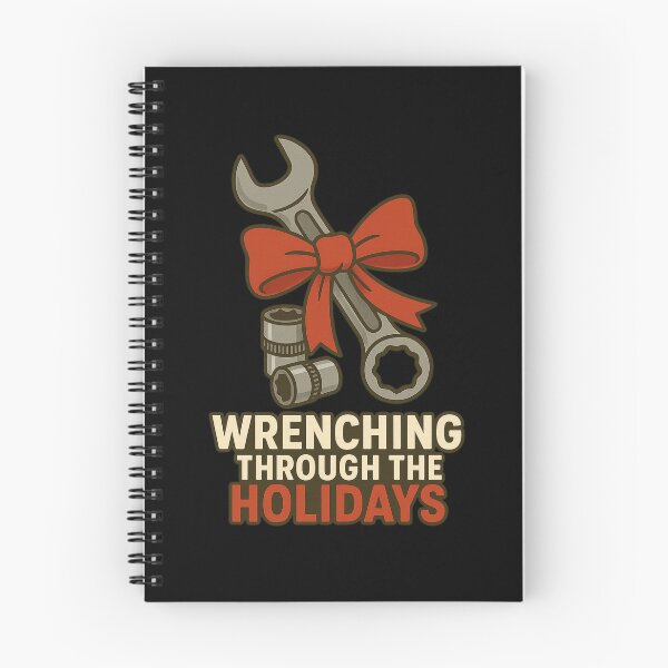 Item preview, Wrenching Through The Holidays - Funny Mechanic Christmas designed and sold by PunchDrop.