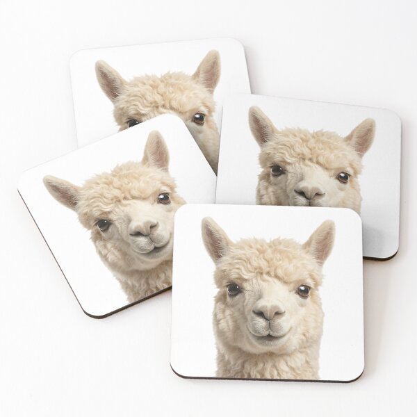 Item preview, Fluffy Alpaca Portrait – Happy Lama Smile designed and sold by DAGHO.