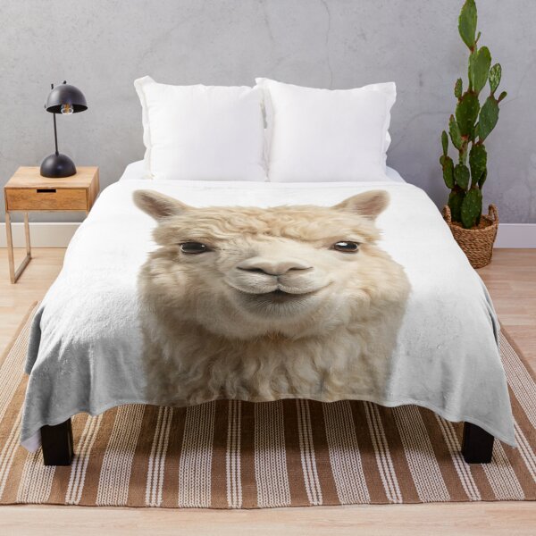 Item preview, Fluffy Alpaca Portrait – Happy Lama Smile designed and sold by DAGHO.