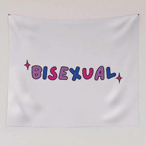 Item preview, Bisexual text pride flag colours | lgbt (bisexuality) text design designed and sold by NeurodiverseTea.