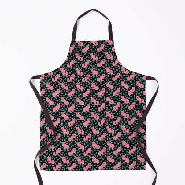 Item preview, Fox pattern in scandinavian style Black pink and Turquoise designed and sold by belettelepink.