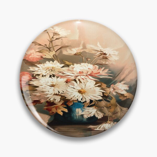 Item preview, Chrysanthemums No. 5 by Annie C. Nowell (1892)// Public Domain designed and sold by Vernissage-dart.