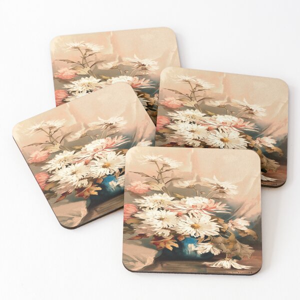 Item preview, Chrysanthemums No. 5 by Annie C. Nowell (1892)// Public Domain designed and sold by Vernissage-dart.