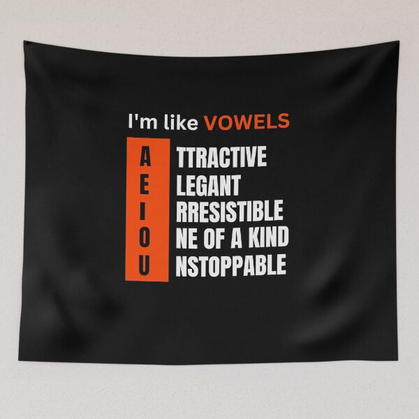 Item preview, Vowels self love designed and sold by rebuZZ-Apparels-The Minimalistic Buzz.