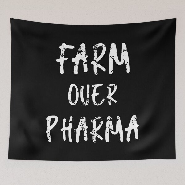 Item preview, Farm Over Pharma Farmer Vegetables Nutritionist Health Coach designed and sold by KristinCleo.