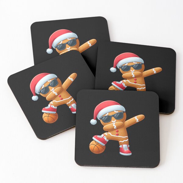 Item preview, Christmas Dabbing Gingerbread Santa Hat Basketball designed and sold by JanetCarolyn.