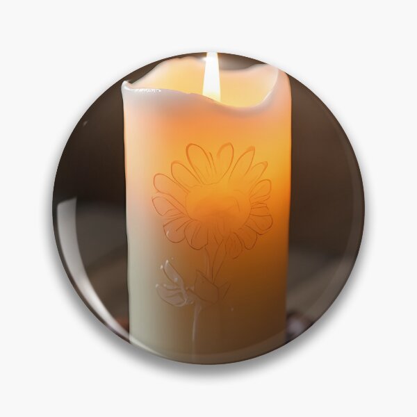 Item preview, Candle with sunflower motif and coffee beans designed and sold by Mianku | Für das Leben.