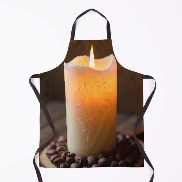 Item preview, Candle with sunflower motif and coffee beans designed and sold by Mianku | Für das Leben.