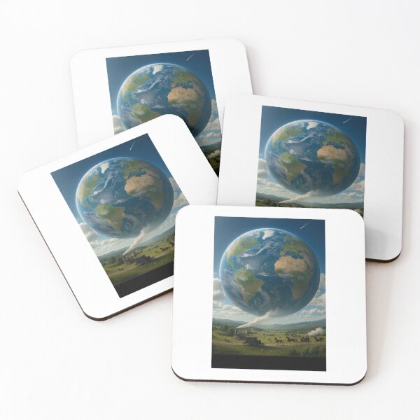 Item preview, Earth Hanging Over Vintage Village designed and sold by Graphic  Grove.