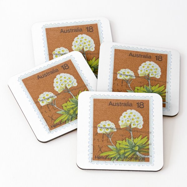 Item preview, Australian Everlasting Flower Vintage Postage Stamp designed and sold by red-amber65.
